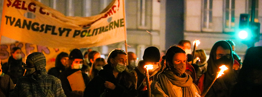 Demonstration mod ghettoloven, december 2020. Foto: Brian Berg