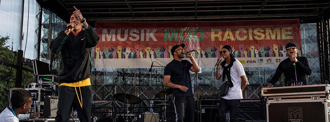 Koncert mod racisme. Bl.a. med musikerne Shaka Loveless og Wafande