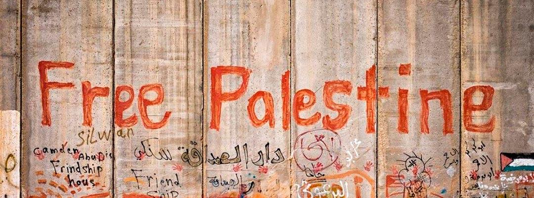 Free Palestine graffiti i 2017