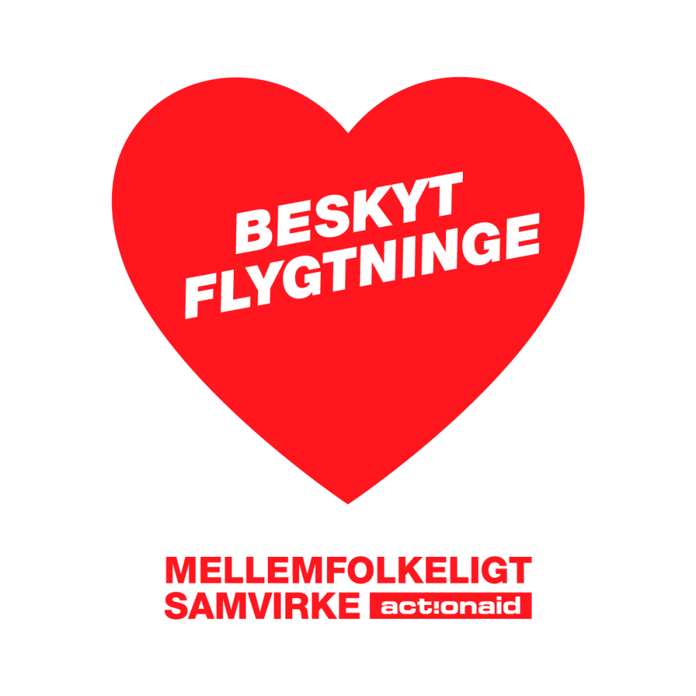 Bæltetaske med teksten Beskyt flygtninge