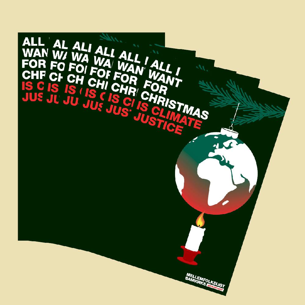 Julekort med klimabudskab